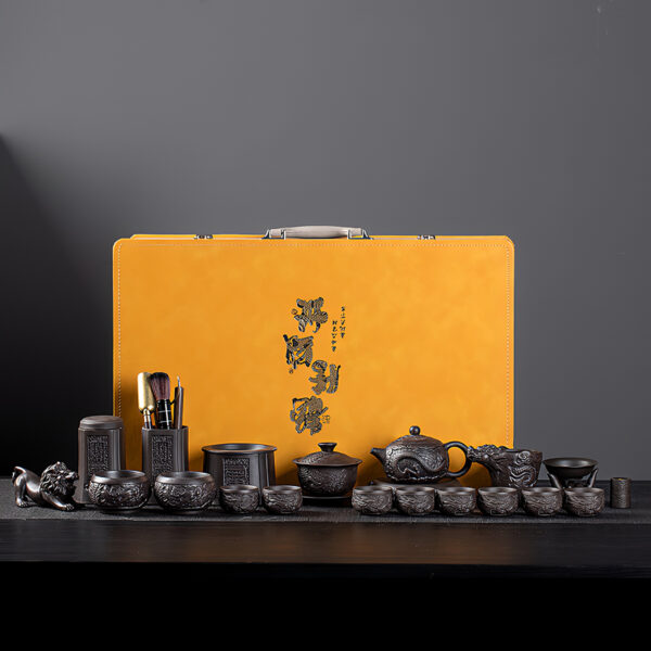 TSB24BB007 V2 Luxurious Chinese Yixing Dragon Tea Set for Kung Fu Tea