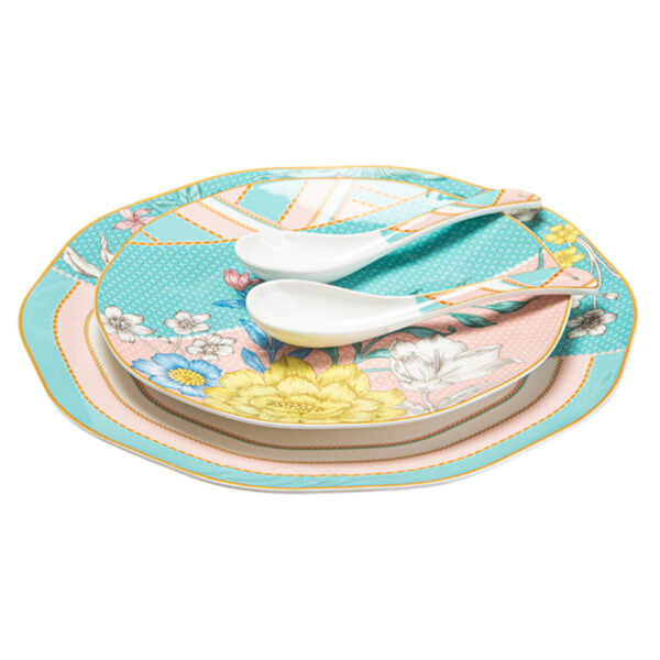 TSB24BB009 F Milan-flower Side-plate Set Bone China Dish