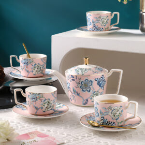 TSB24BB013 V2 Exquisite Floral Tea Set Porcelain Teapot Set