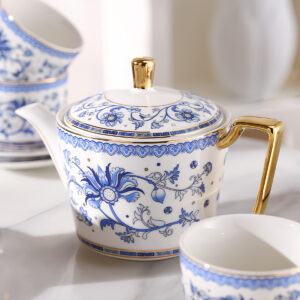 TSB24BB014 1 Blue and White Afternoon Tea Set Porcelain Teapot Set