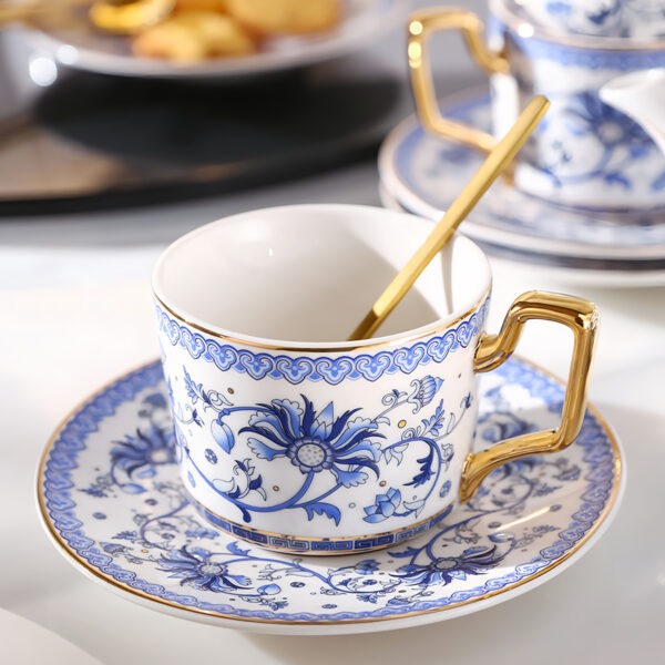 TSB24BB014 3 Blue and White Afternoon Tea Set Porcelain Teapot Set