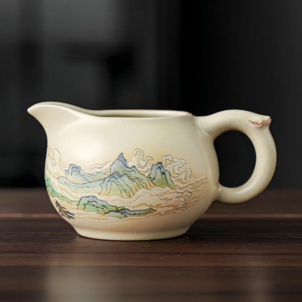 TSB25BB001 3 Mountain-range Chinese Gongfu Tea Set Porcelain