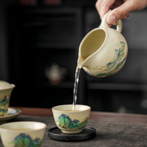 TSB25BB001 7 Mountain-range Chinese Gongfu Tea Set Porcelain