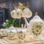 Camellias Vintage English Tea Set Bone China Teapot Set photo review